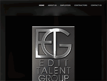 Tablet Screenshot of edittalentgroup.com